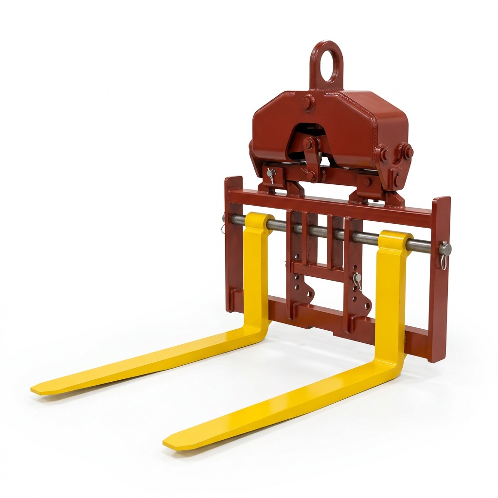 Self-balancing crane fork