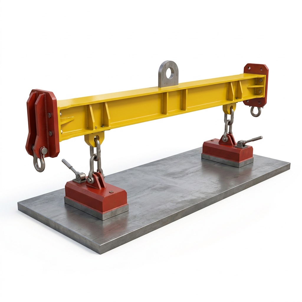 Steel plate lifting beam