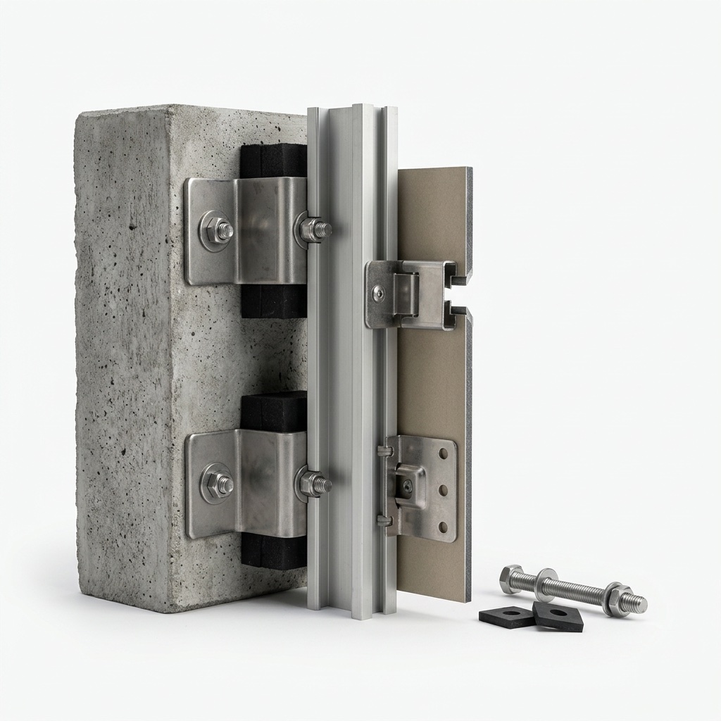 Façade anchors, brackets and thermal break connectors