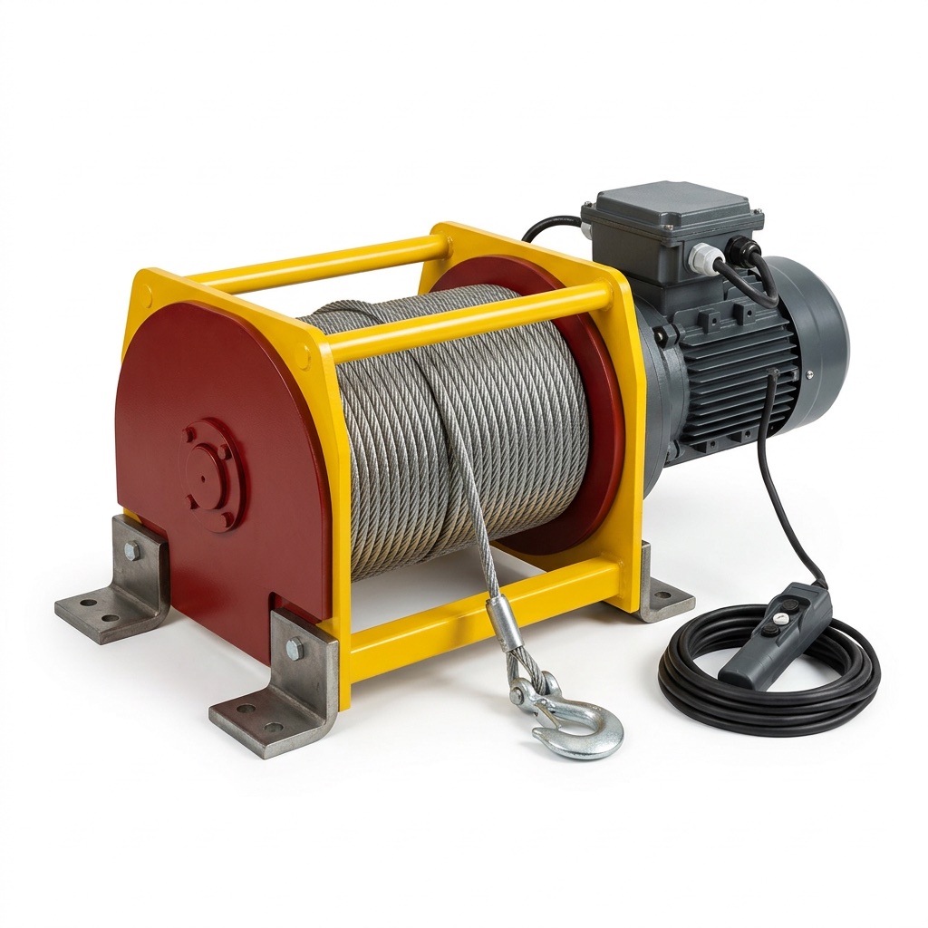 Heavy-duty electric winch