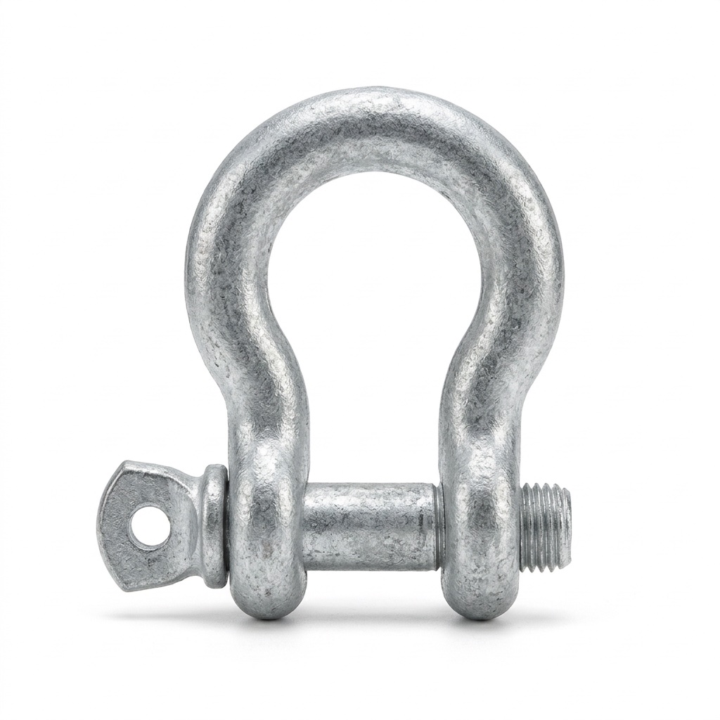 Galvanized bow shackle