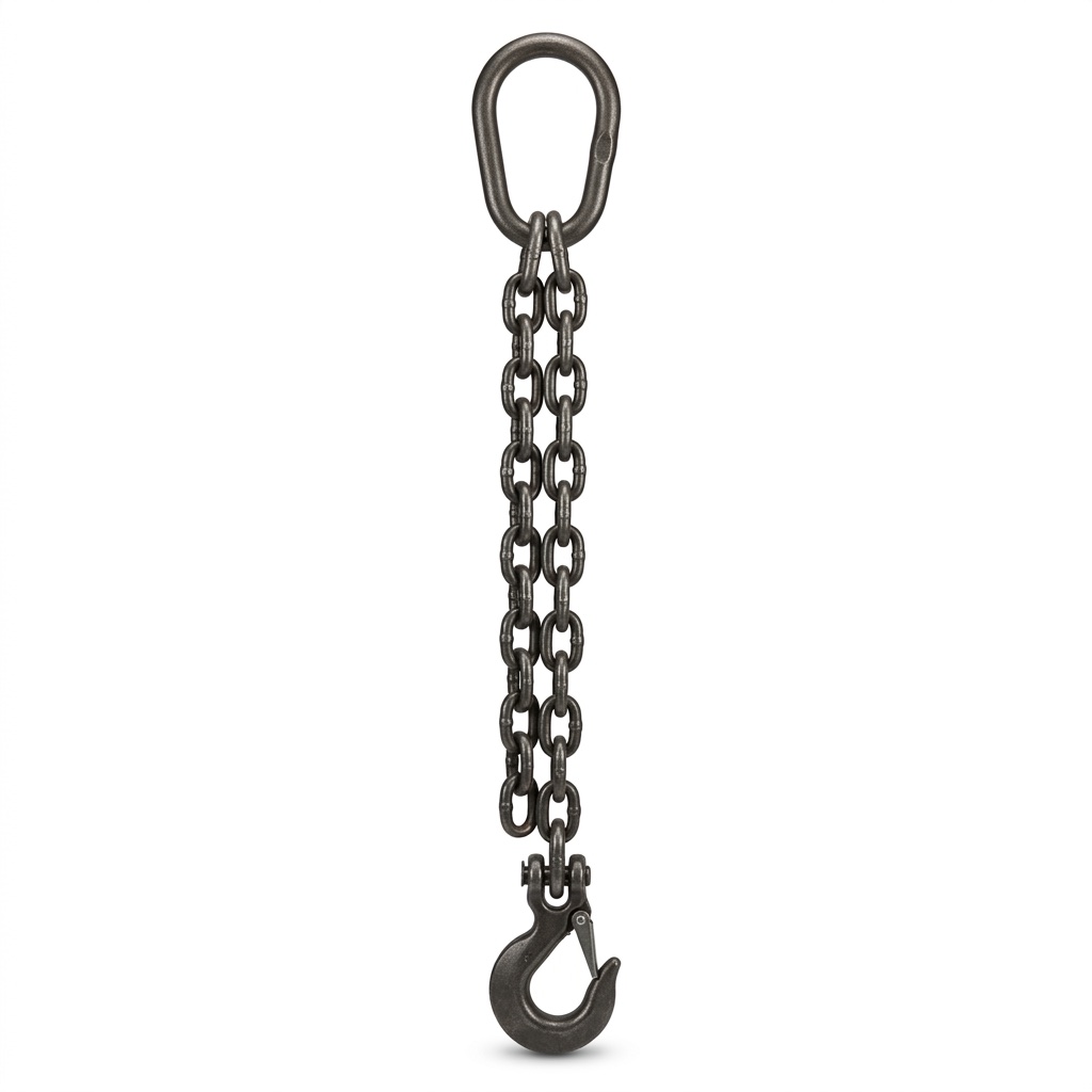 Single-leg chain sling assembly