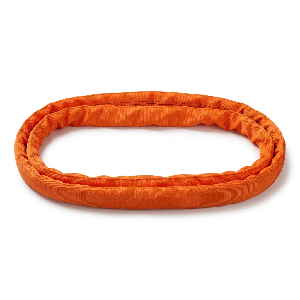 Orange endless round sling
