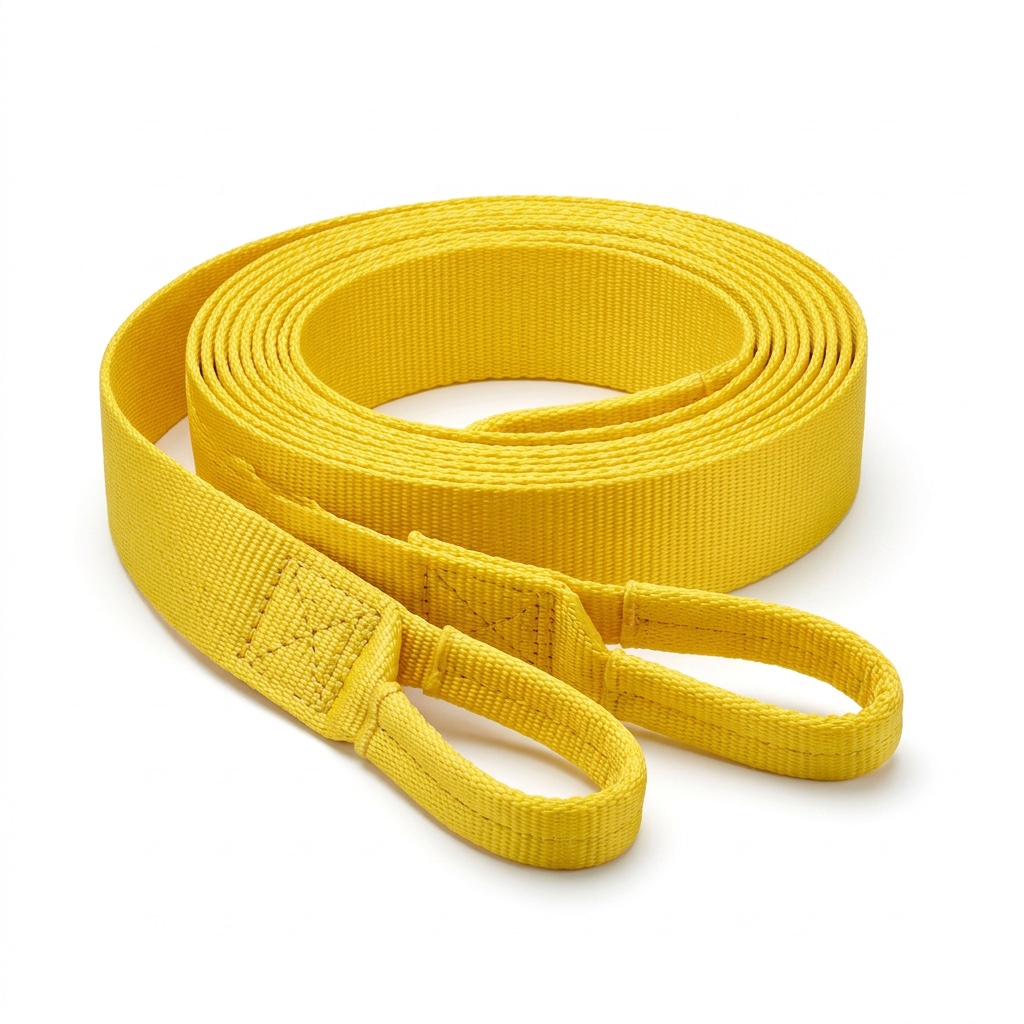 Yellow flat webbing sling