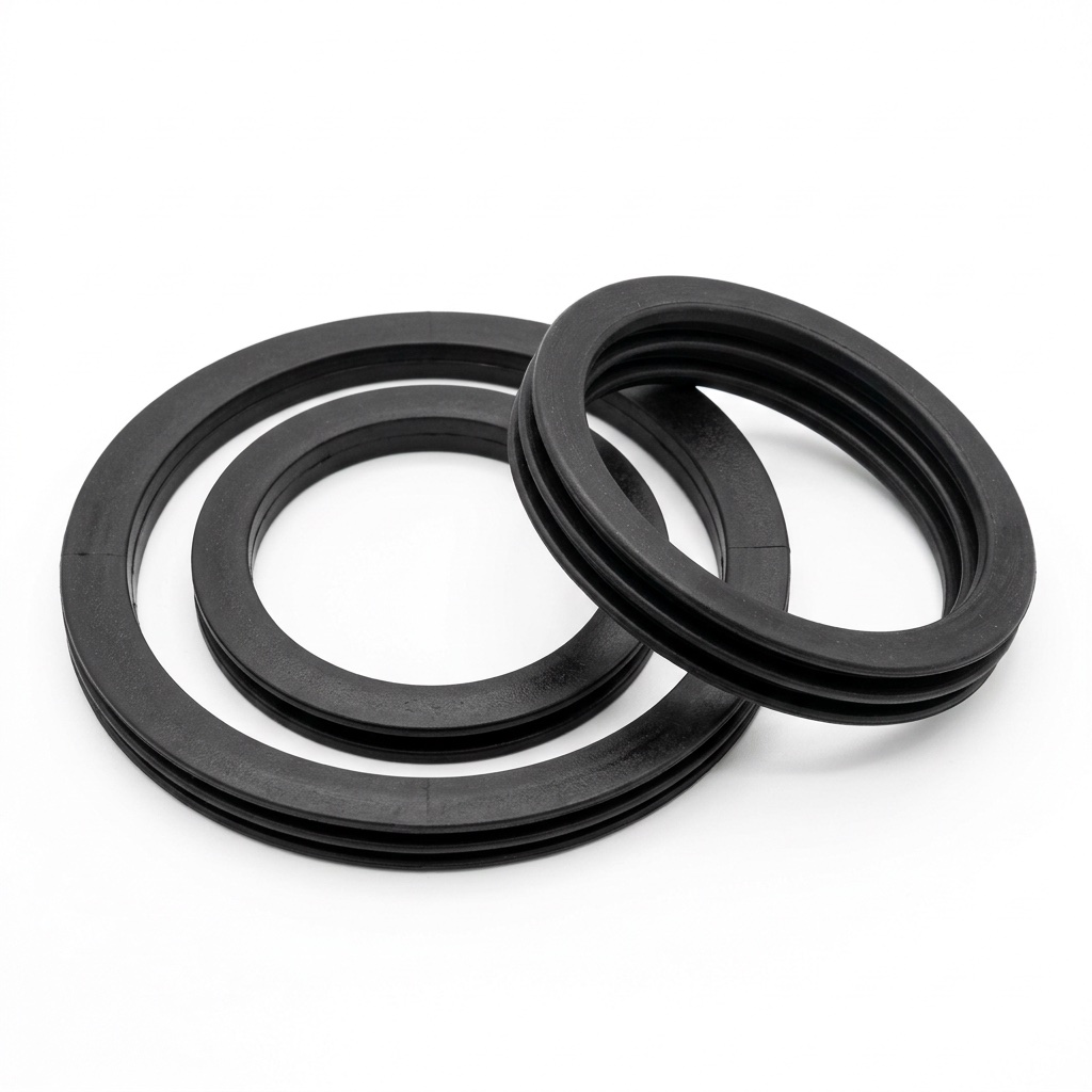 Three-layer sealing rings